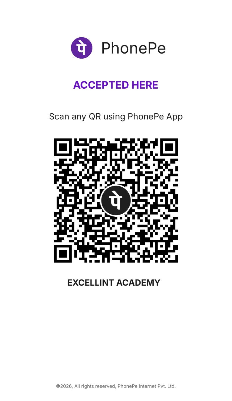 PhonePe UPI QR code for Excellint Academy